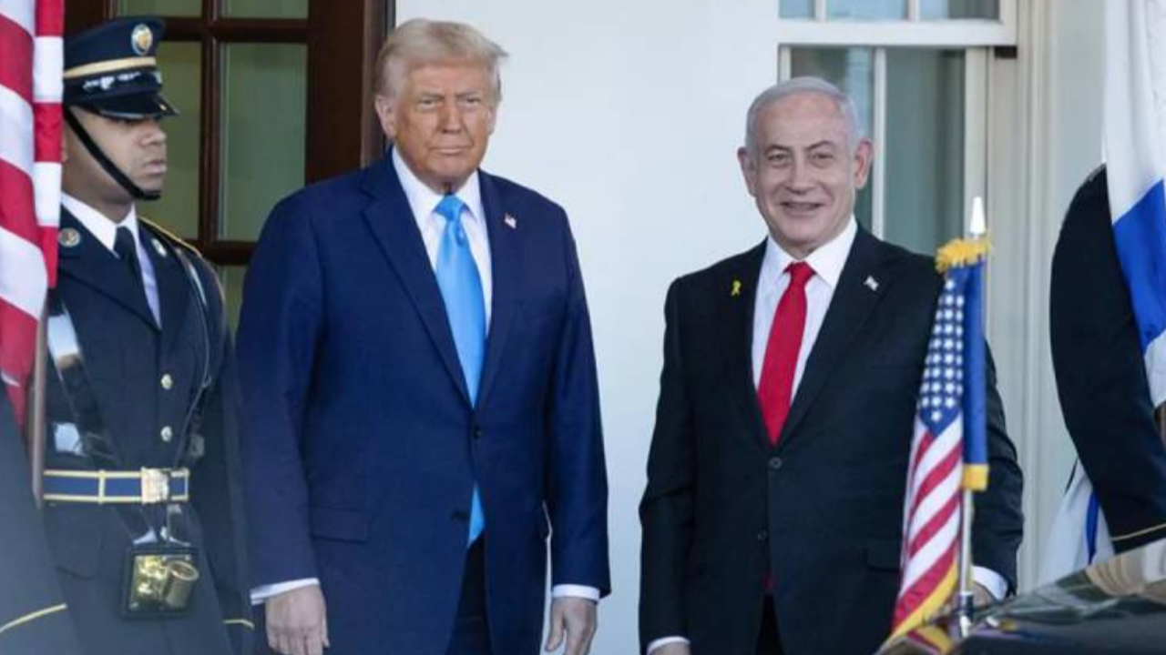 Beyaz Saray'da gündem Gazze! Trump'tan Netanyahu'ya soğuk karşılama! 6 dakika kapıda bekledi!