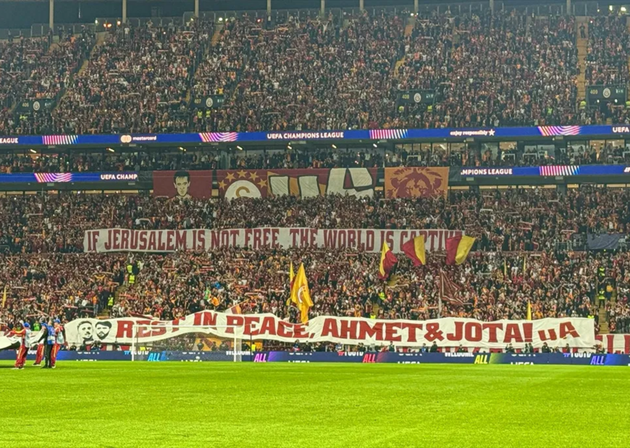 Galatasaray taraftarı, Diogo Jota ve Ahmet Çalık'ı unutmadı