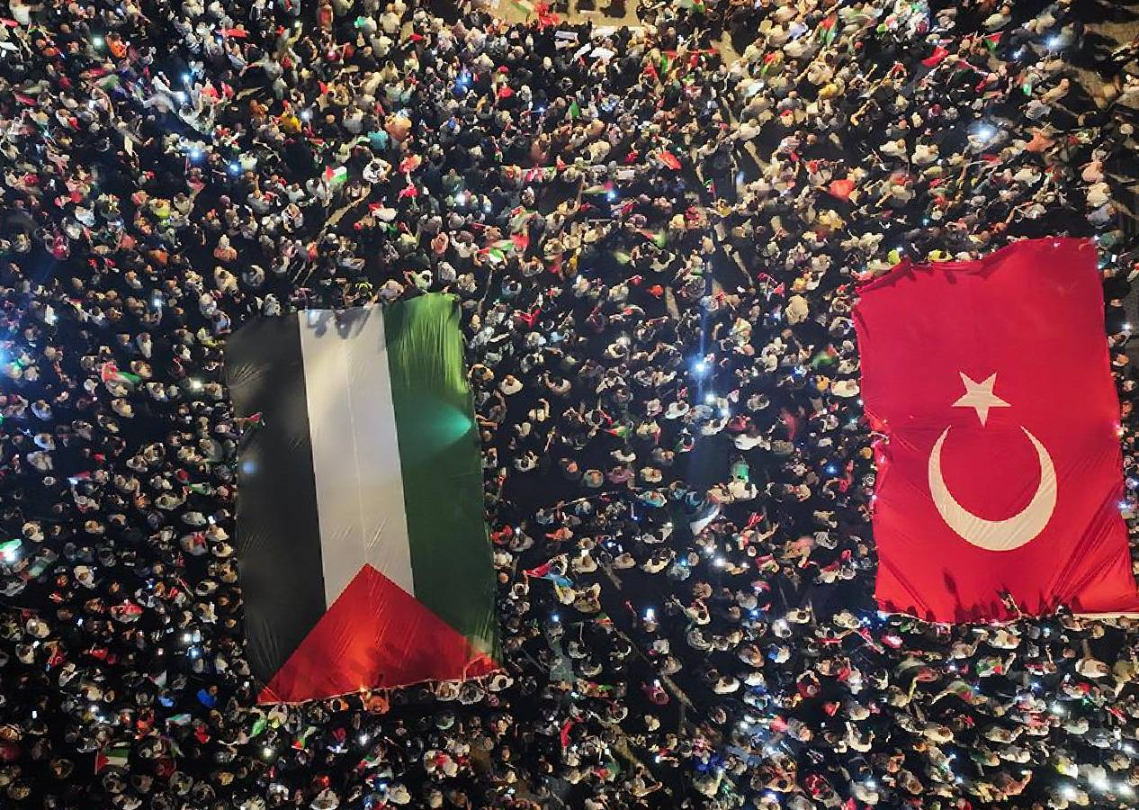 Filistin için İstanbul’da büyük yürüyüş: Özgürlüğe yürüyoruz