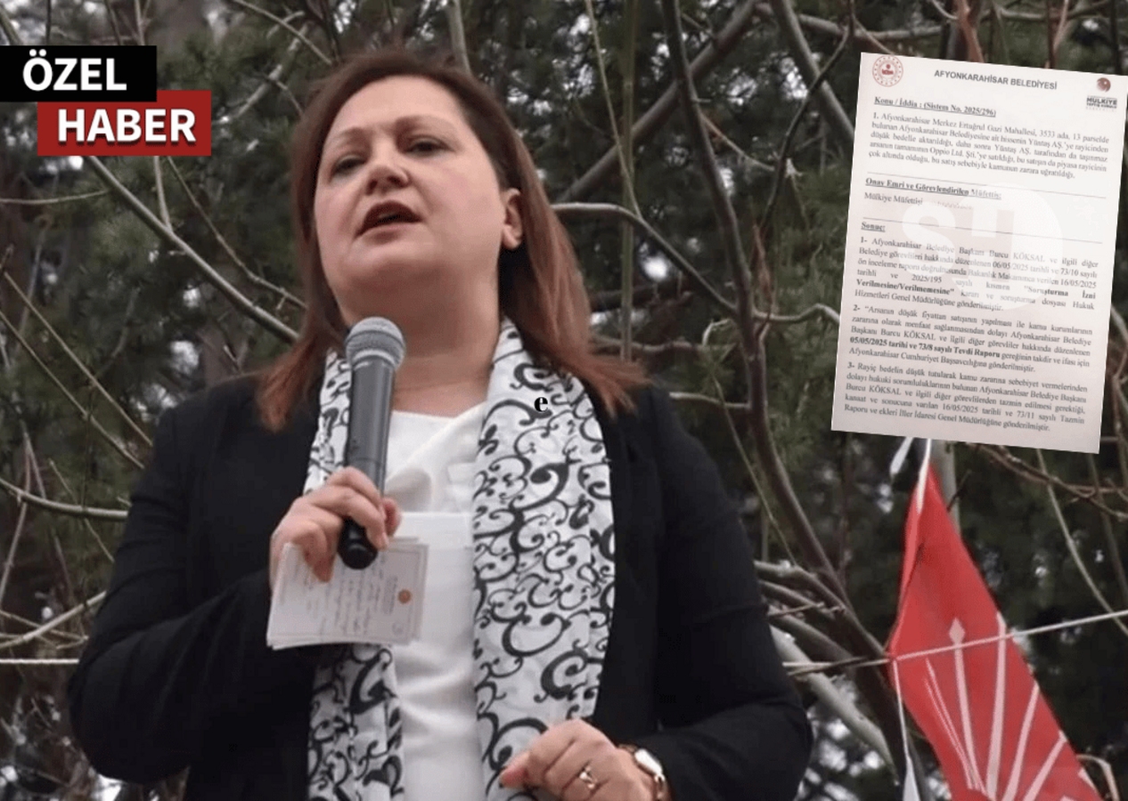 CHP’YE BİR ŞOK DAHA! AFYONKARAHİSAR BELEDİYE BAŞKANINA SORUŞTURMA: ARSA SATIŞINDA MENFAAT SAĞLANDIĞI MÜFETTİŞ RAPORUNDA!