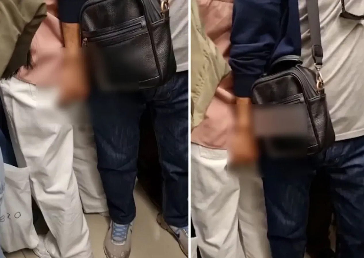 Ankara metrosunda mide bulandıran anlar: Genç kadını taciz etti