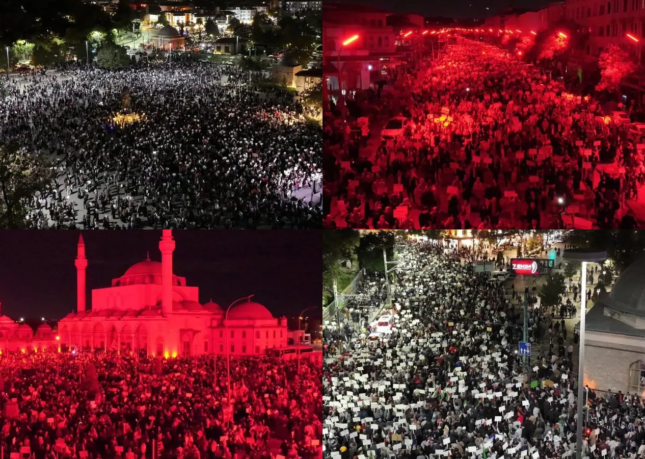 Konyalılar Gazze için sessiz eylem gerçekleştirdi