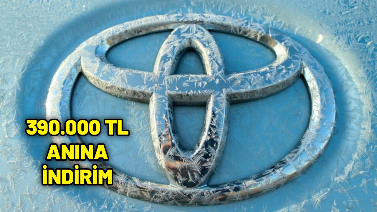 Toyota’da büyük indirim fırtınası; Bayide anında 390.000 TL fiyat düşüyor