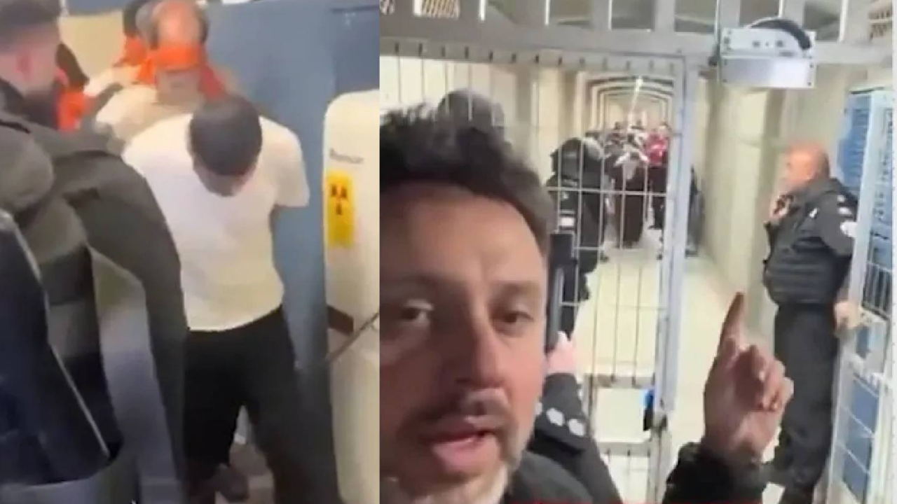 Necef Cezaevi’nden utanç görüntüleri! Kelepçeli Filistinliler yürümeye zorlandı