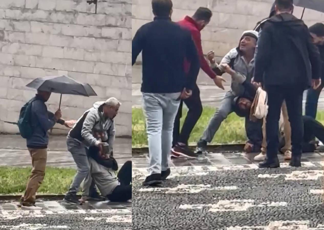 Defalarca evden kaçmış! Uyuşturucu kullanan oğlunu sürükleyip kaldırım taşıyla vurdu