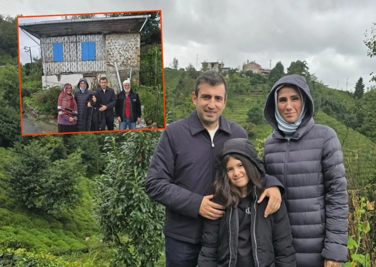 Selçuk Bayraktar Trabzon Sürmene'deki ata toprağında