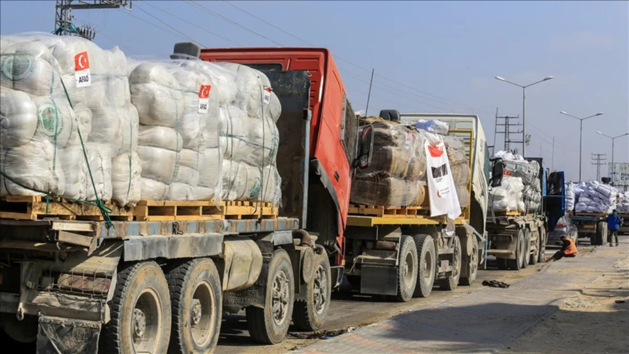 AFAD açıkladı: 7 Ekim 2023’ten bu yana Gazze’ye 101.725 ton insani yardım malzemesi sevk edildi