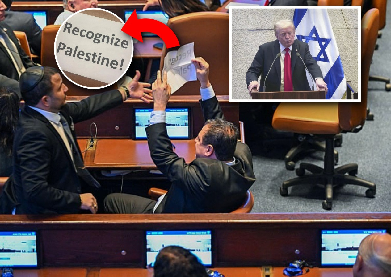 İsrail Meclisi’nde Trump’a “Filistin’i tanı!” protestosu: Milletvekilleri salondan atıldı!