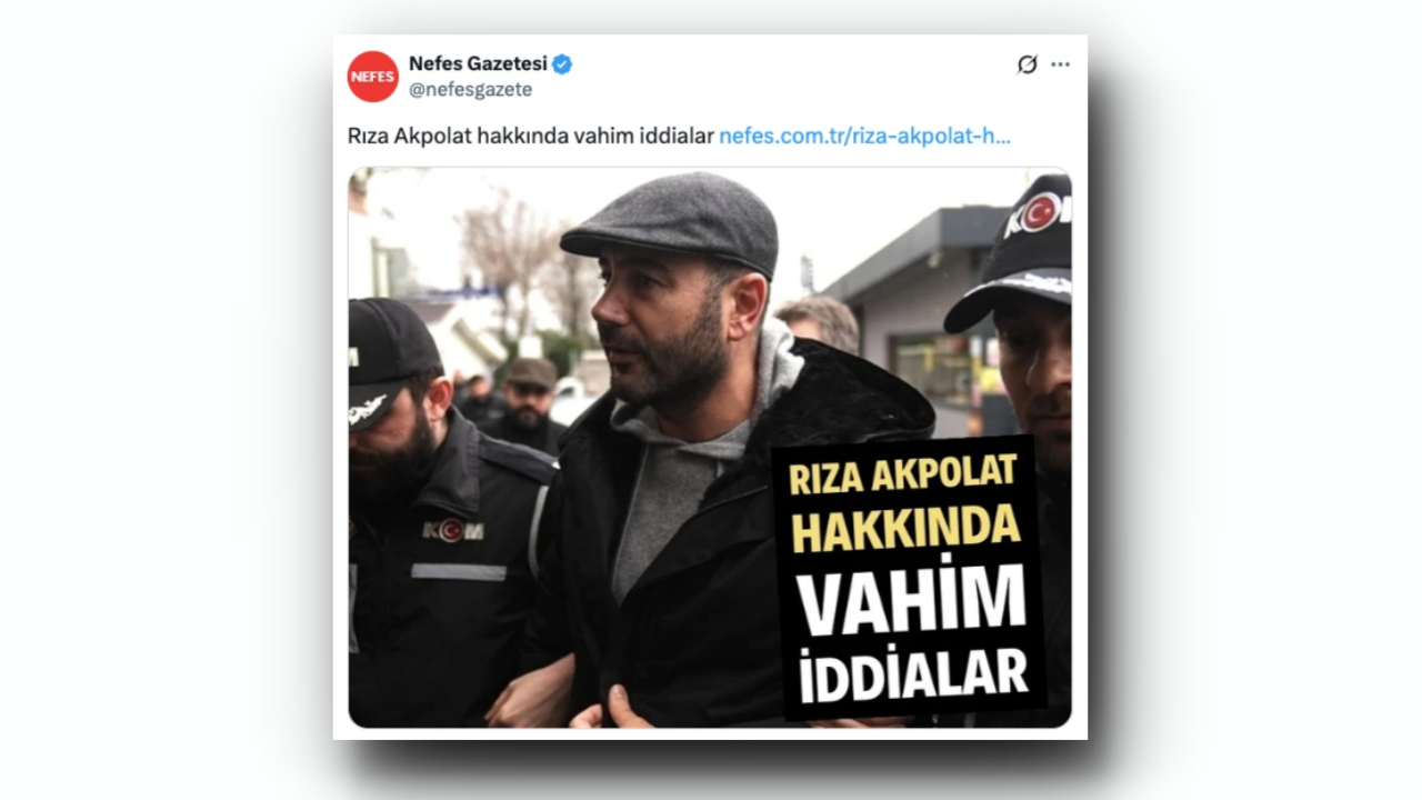 Aziz İhsan Aktaş, CHP medyasını ikiye böldü! Nefes Gazetesi: Rıza Akpolat hakkında vahim iddialar!