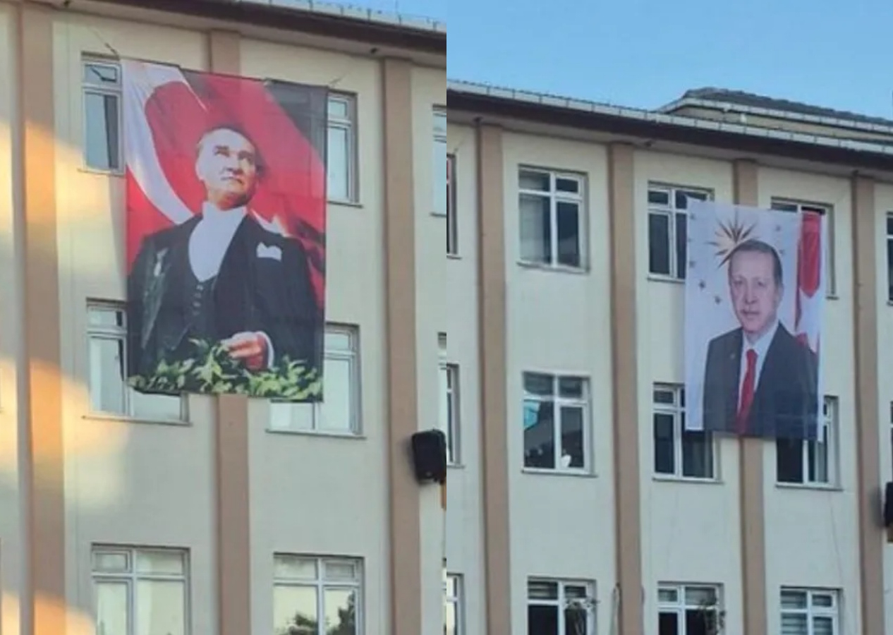 Okullarda Erdoğan posteri tartışmalarına son nokta! Milli Eğitim Bakanı Tekin: Erdoğan, Atatürk ve bayrak birlikte Türkiye’yi temsil ediyor