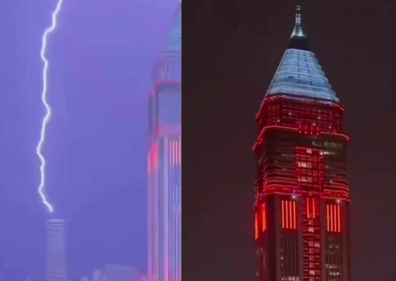 İstanbul’da korku dolu anlar! Depremden sonra Finans Merkezi’ne yıldırım düştü