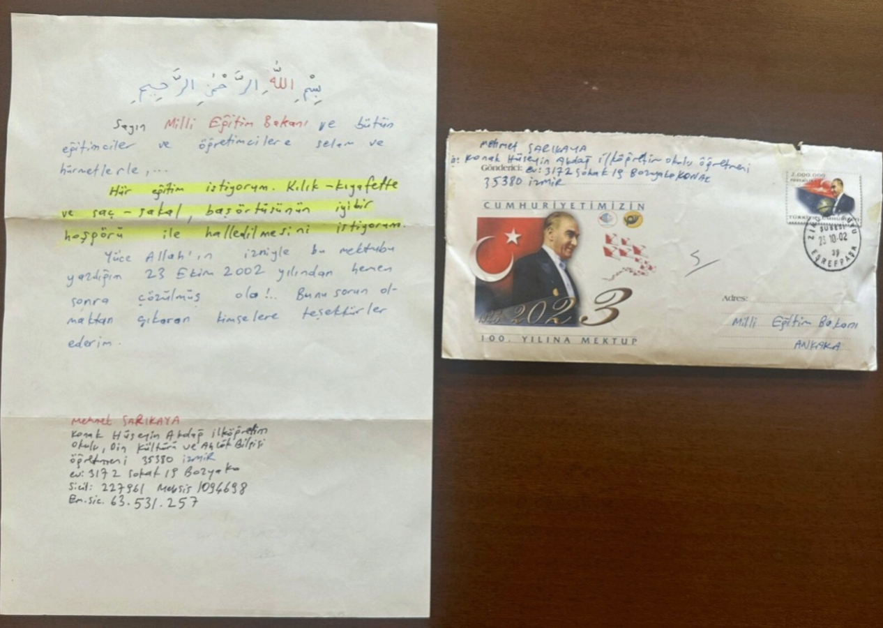 23 yıl önce yazıldı, Cumhuriyetin yıl dönümünde açıldı... O mektuplar Türkiye’nin eğitim devrimini belgeledi: Başörtüsü sorun olmasın, okullarda fareler cirit atmasın...