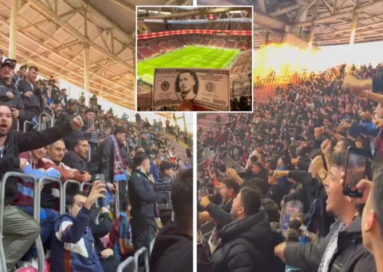 Trabzonspor taraftarından Uğurcan Çakır'a küfürlü tezahürat!