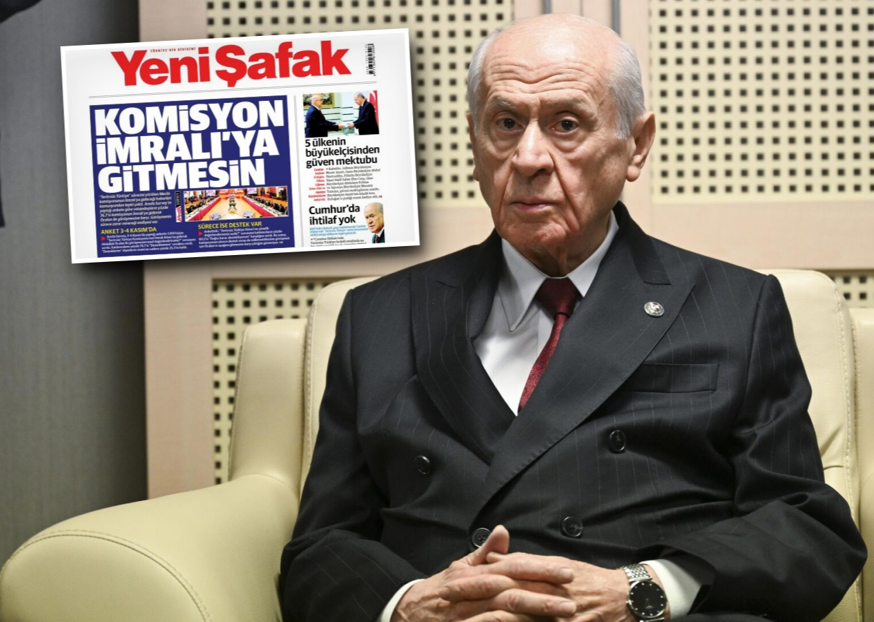 Yeni Şafak'tan dikkat çeken manşet... Devlet Bahçeli'ye rest çektiler! “Komisyon İmralı’ya gitmesin”