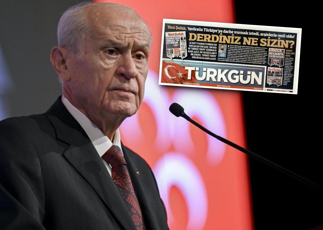 Yeni Şafak'ın "Komisyon İmralı’ya gitmesin" manşeti gündemi sarstı! MHP’nin yayın organı Türkgün, Yeni Şafak'a sürmanşetten seslendi: Derdiniz ne sizin?