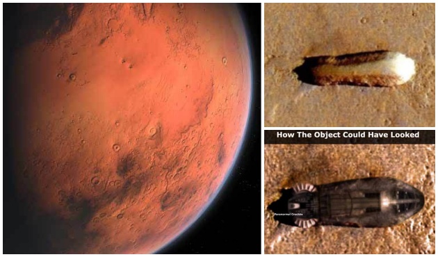 Mars yüzeyinde büyük keşif! UFO'ya benzeyen büyük bir cisim tespit edildi...