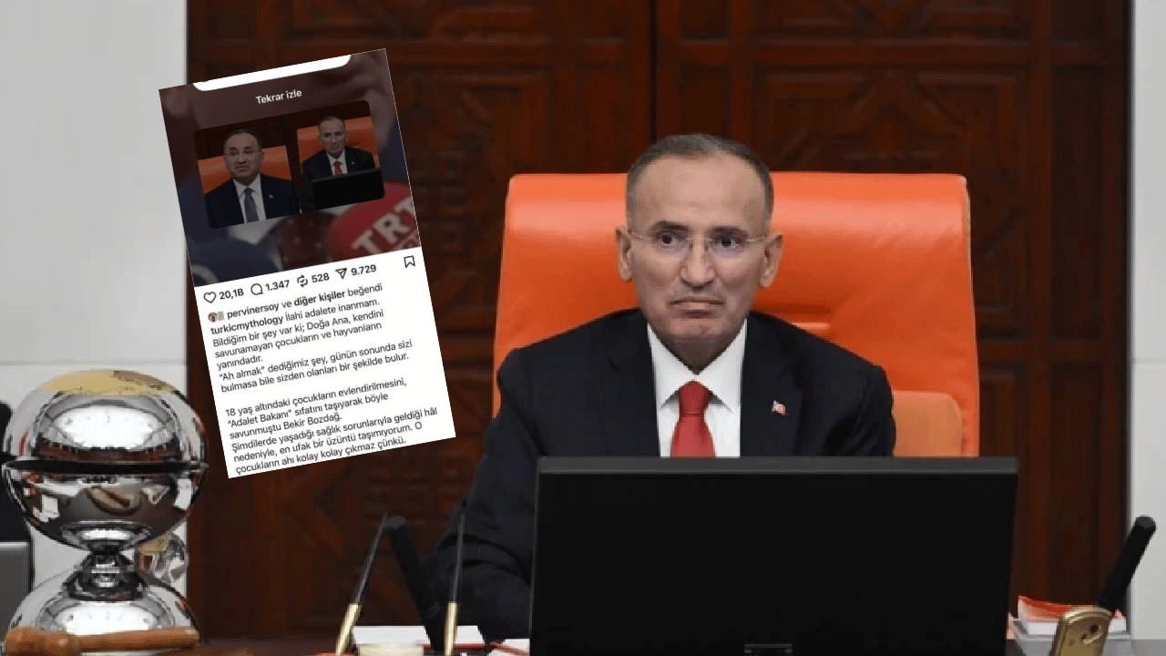 Kültür ve Turizm Bakanı Mehmet Nuri Ersoy'un eşi Pervin Ersoy, Bekir Bozdağ’a tepki paylaşımını beğendi: O çocukların ahı kolay kolay çıkmaz
