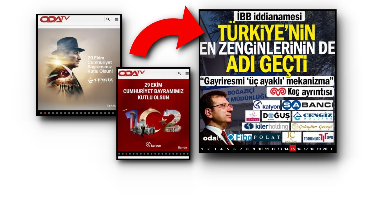OdaTV: Bir operasyon medyası... 29 Ekim'de milyonluk reklamlar, iddianame çıkınca hedef tahtası!