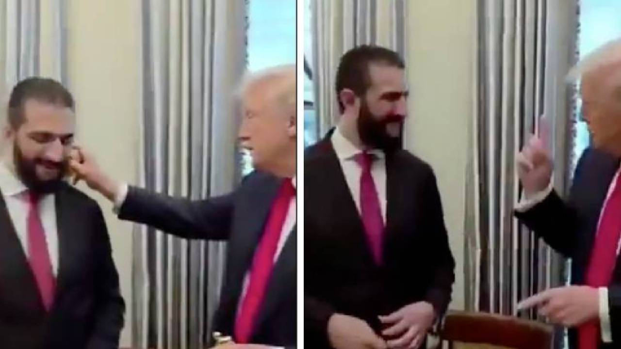 Zirvenin en konuşulan anı! Trump'tan Şara'ya ilginç soru: 'Kaç eşin var?'