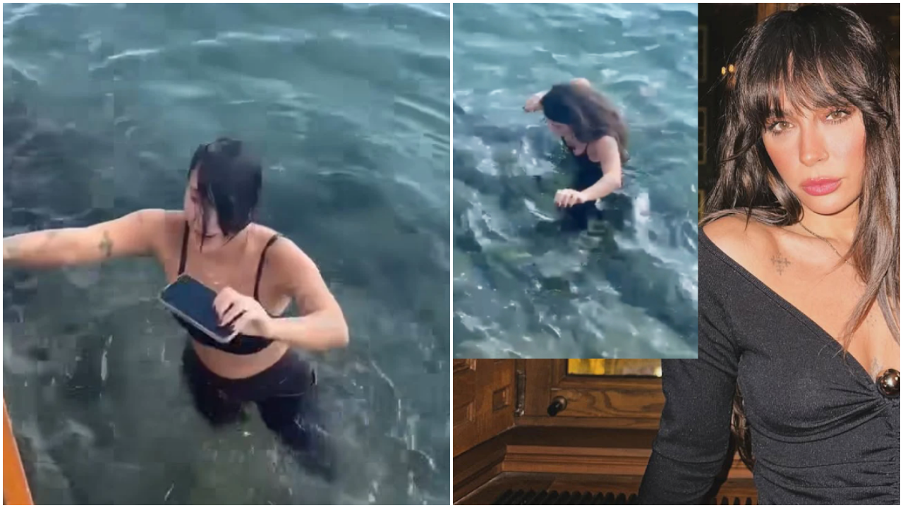Yasemin Yürük, suya düşen telefonunun peşinden denize atladı