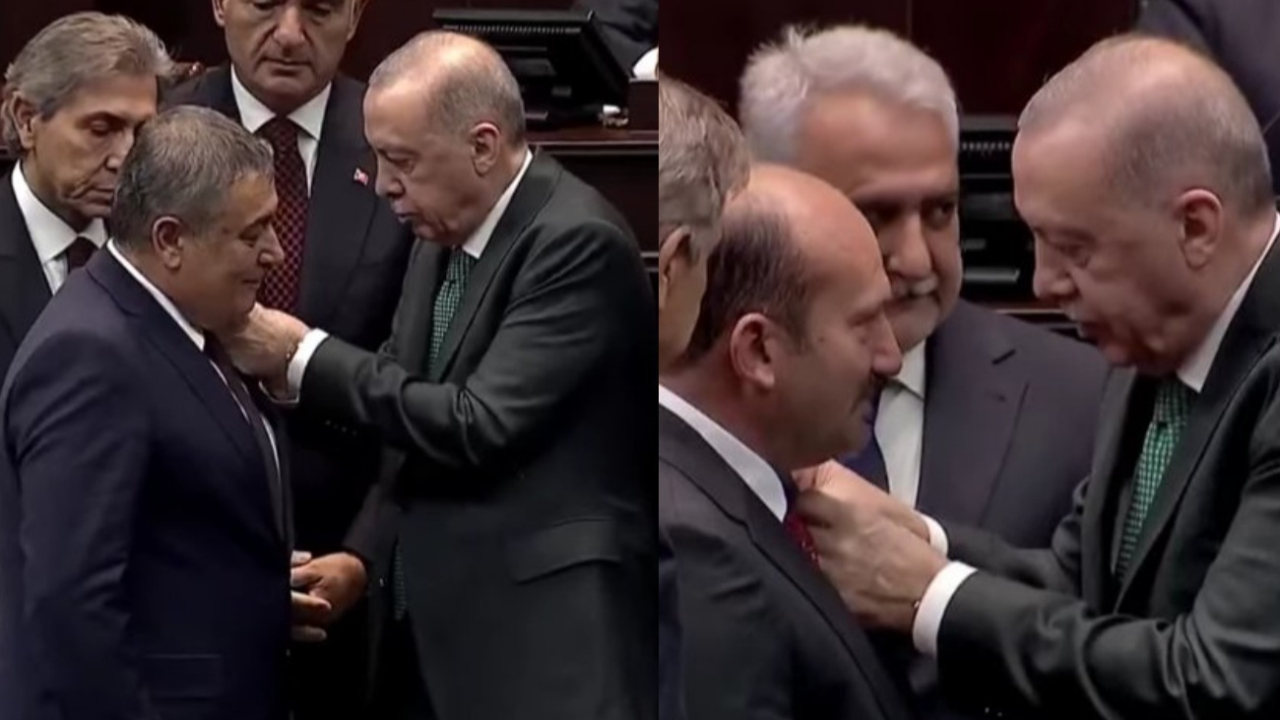 CHP’li ve YRP’li iki belediye başkanı AK Parti’ye geçti: İsa Yıldırım ve Necati Koç’a rozetlerini Cumhurbaşkanı Erdoğan taktı