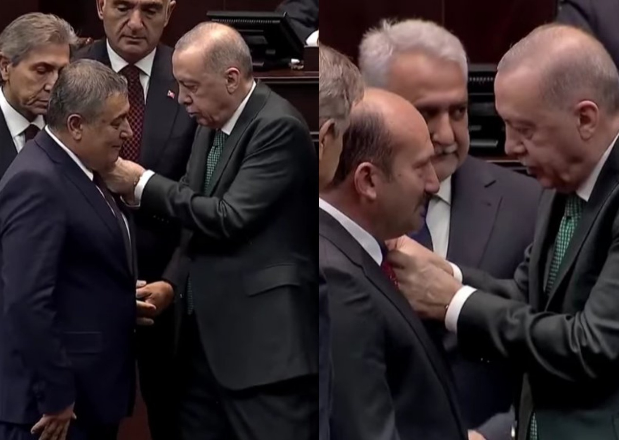 CHP’li ve YRP’li iki belediye başkanı AK Parti’ye geçti: İsa Yıldırım ve Necati Koç’a rozetlerini Cumhurbaşkanı Erdoğan taktı