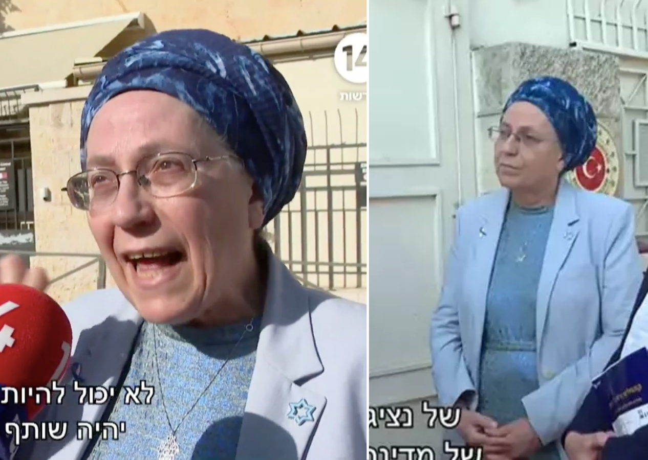 "Türk görmek istemiyorum" diyen İsrailli aşırı sağcı Bakan Strock yine sahnede! Türkiye’nin Kudüs Başkonsolosluğu önünde çirkin provokasyon