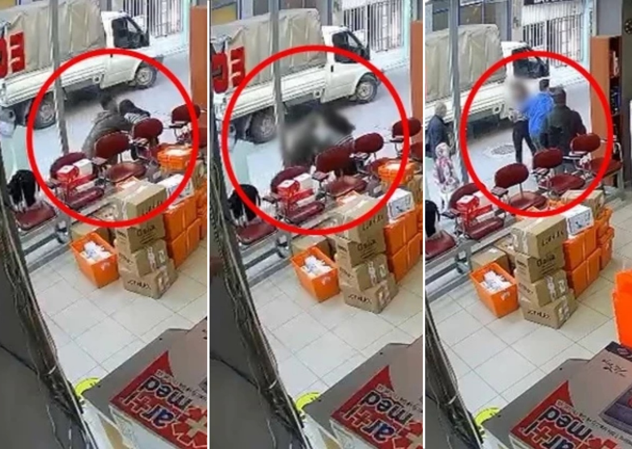 Bursa'da eczane önünde dehşet! Kadın çalışana saldırıp kıyafetini çıkarmaya çalıştı...