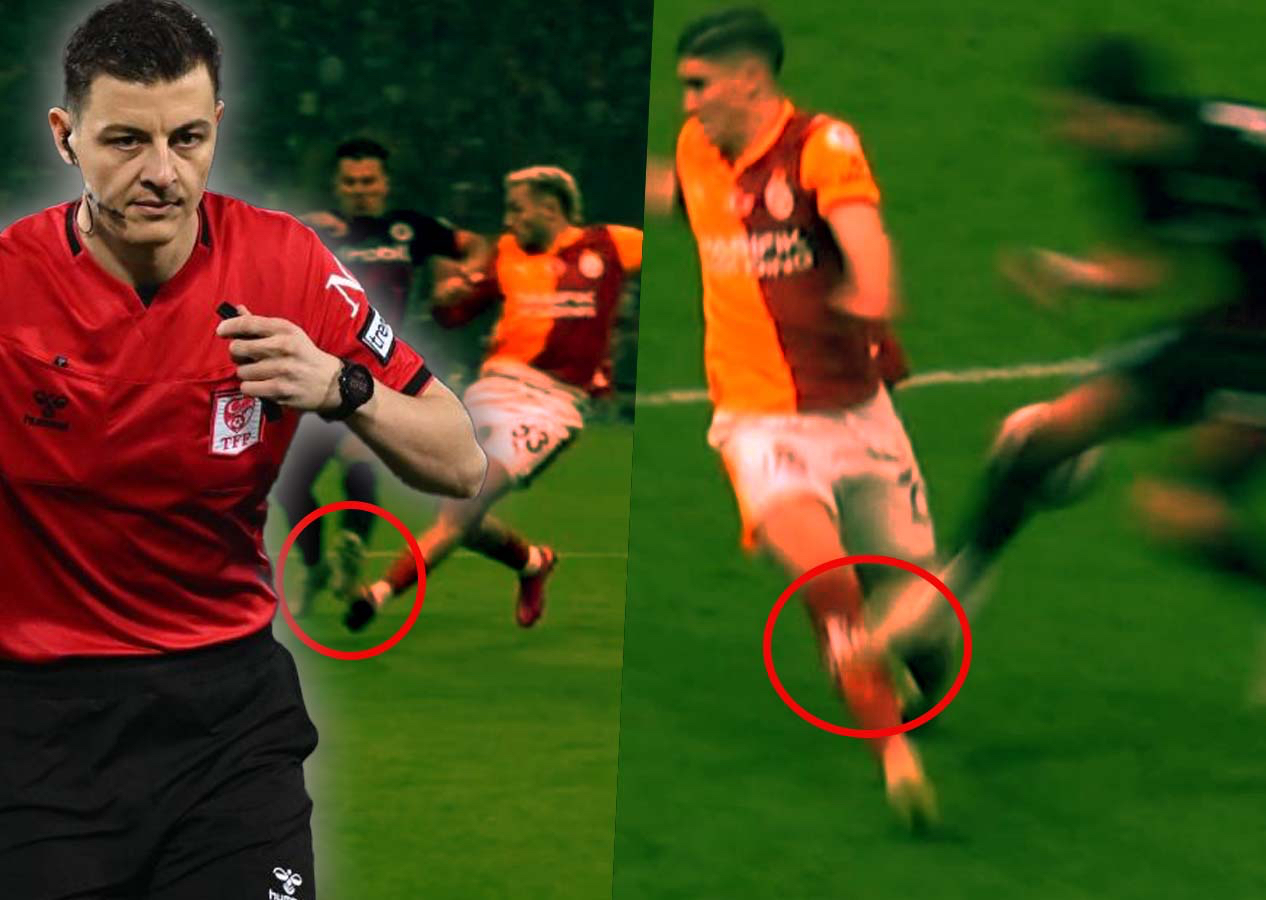 Galatasaray'ın lehine bir penaltı bir de kırmızı kart verilmemiş! Trio ekibi açıkladı: Bu kadarına da pes!