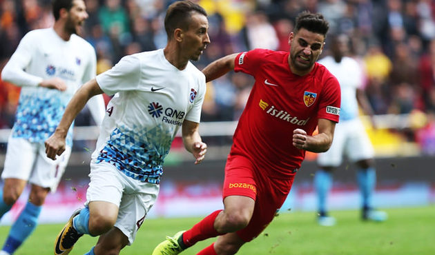Kayserispor- Trabzonspor birbirine diş geçiremedi!