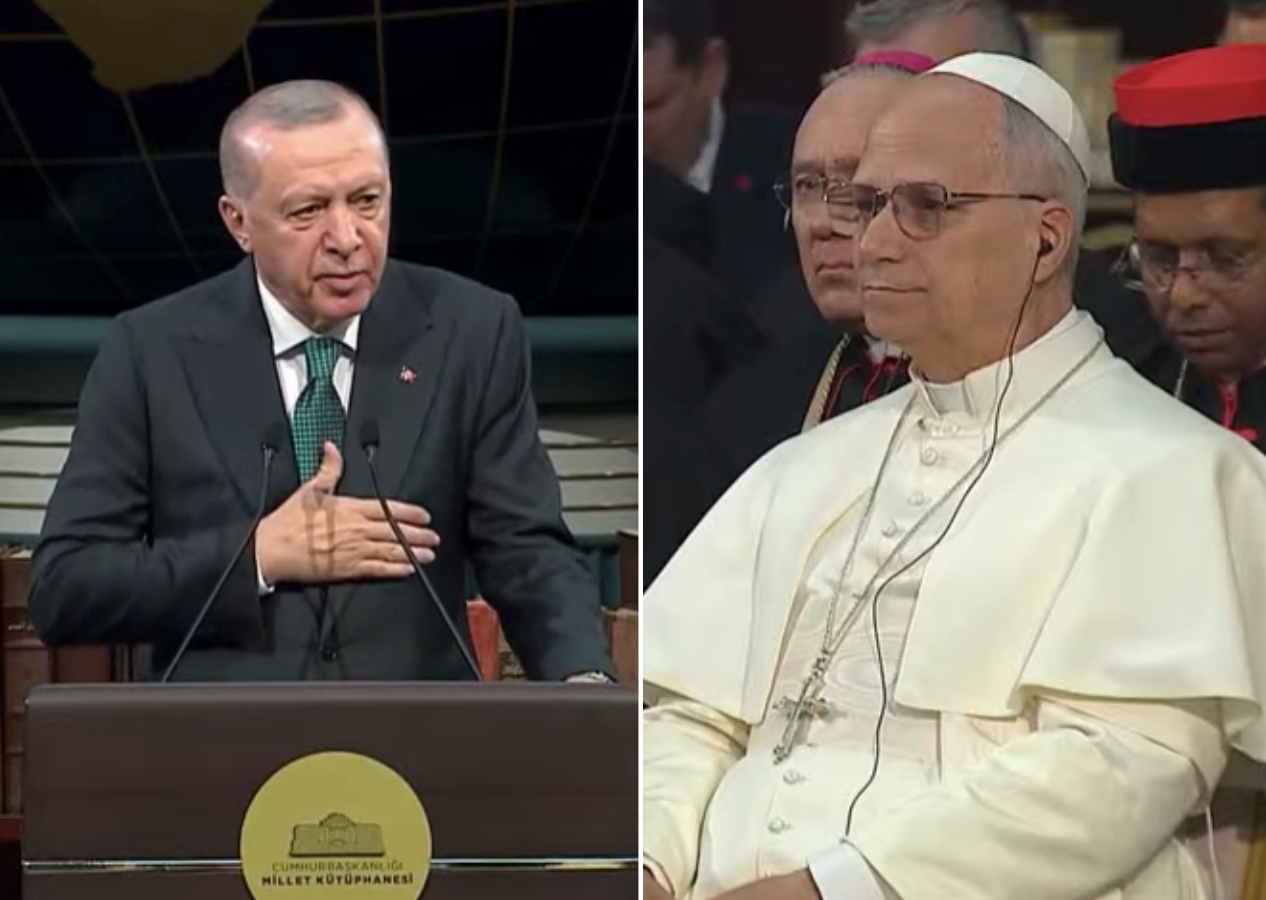 Erdoğan ve Papa 14. Leo’dan Ankara’da tarihi buluşma: Filistin, barış ve merhamet mesajı! "Filistin'de iki devletli çözüm hayata geçmelidir!"