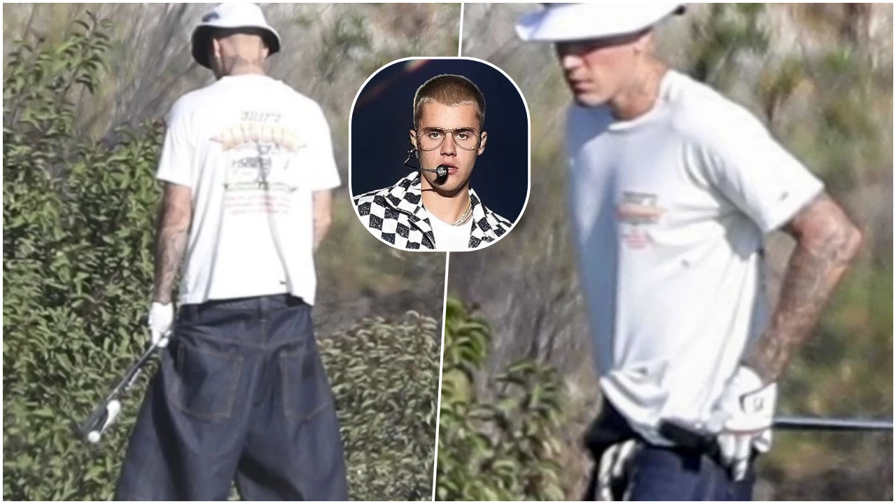 Ünlü şarkıcıdan şoke eden hareket! Justin Bieber golf sahasında çalılara işedi