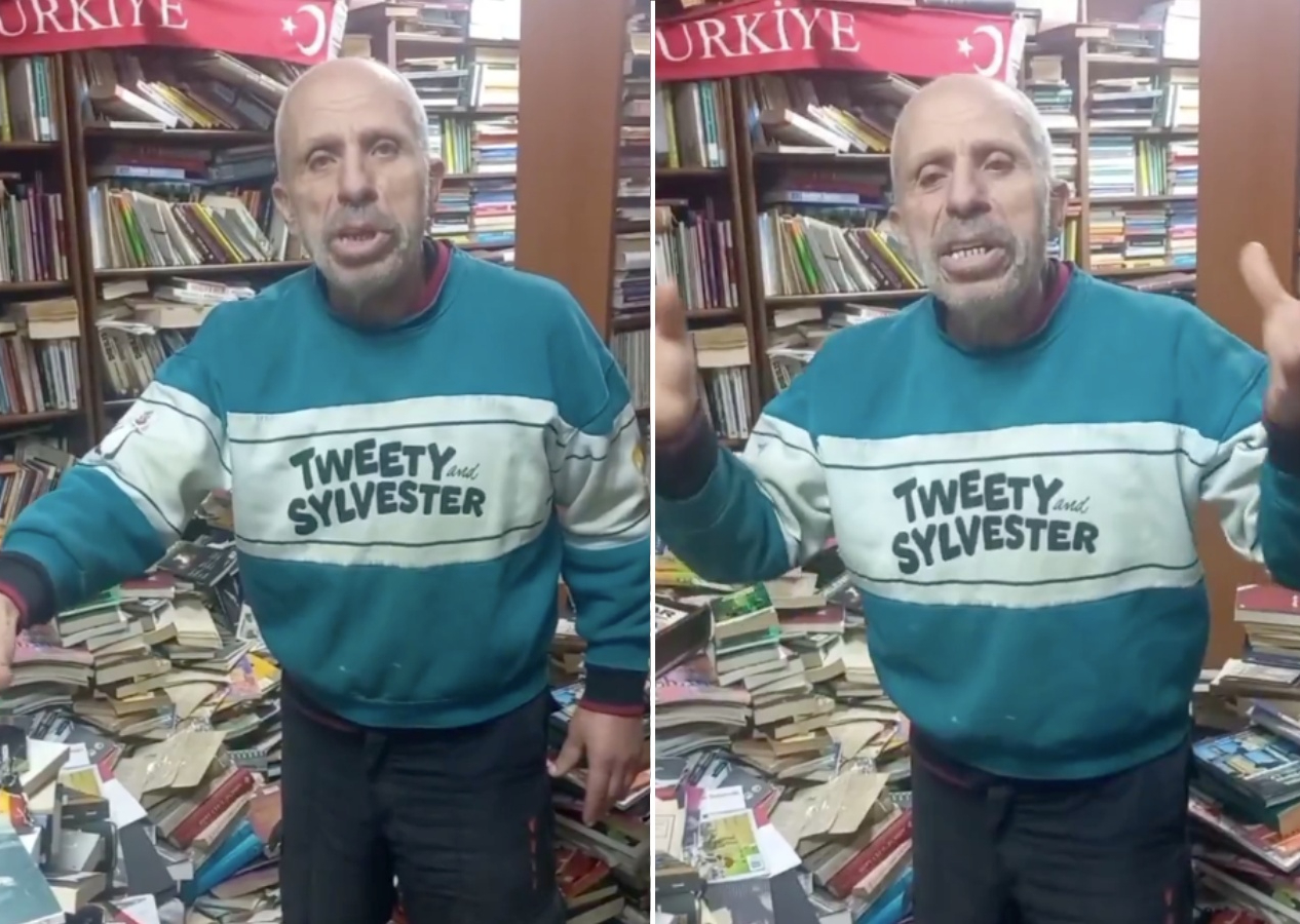 Kütüphane dolusu kitap okuyan adamın isyanı! "Alzheimer oldum! Kitap okumak cahilliktir”