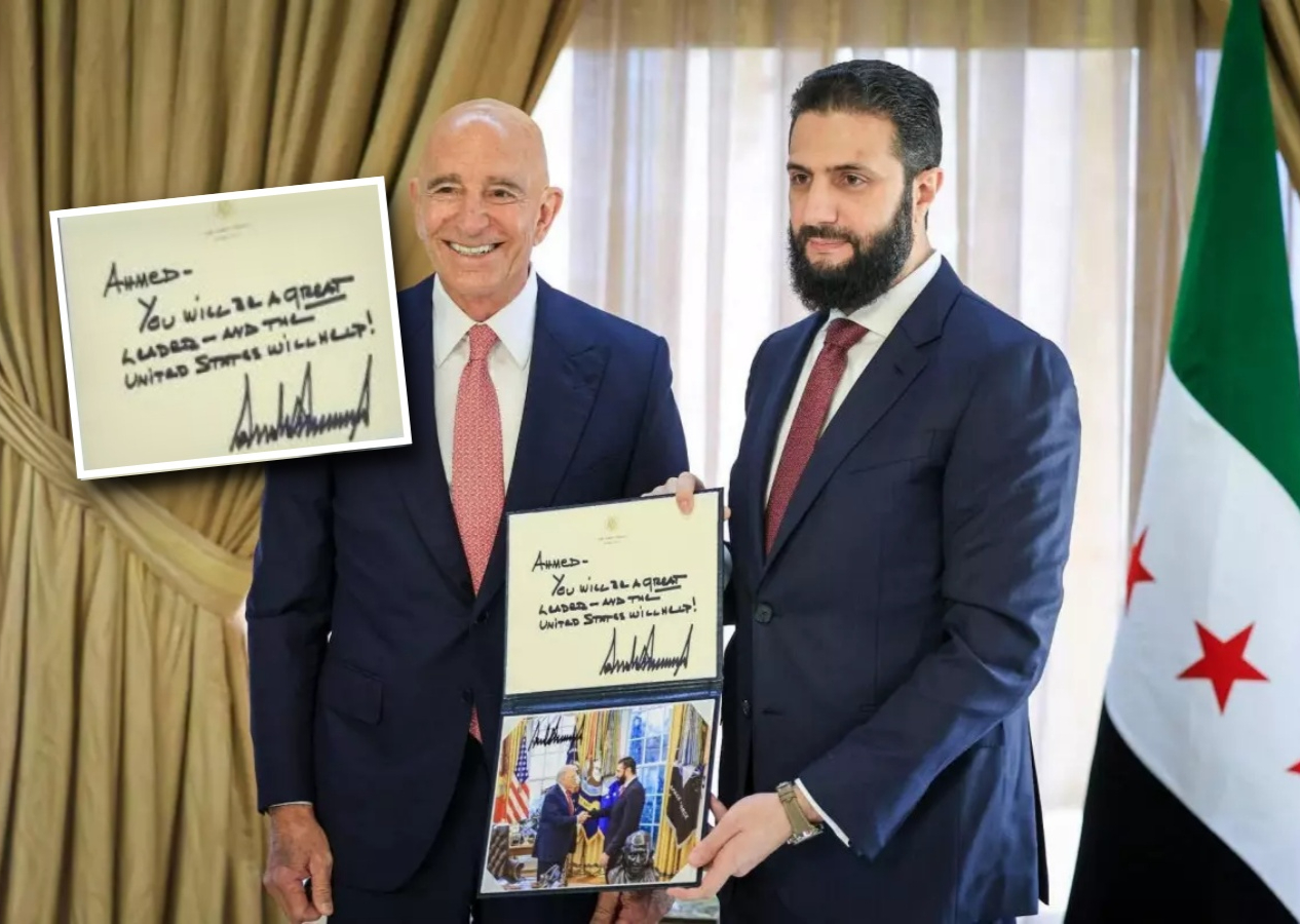 Donald Trump'tan, Şara'ya özel hediye! Üzerindeki notta ne yazıyor? Dikkat çeken mesaj...