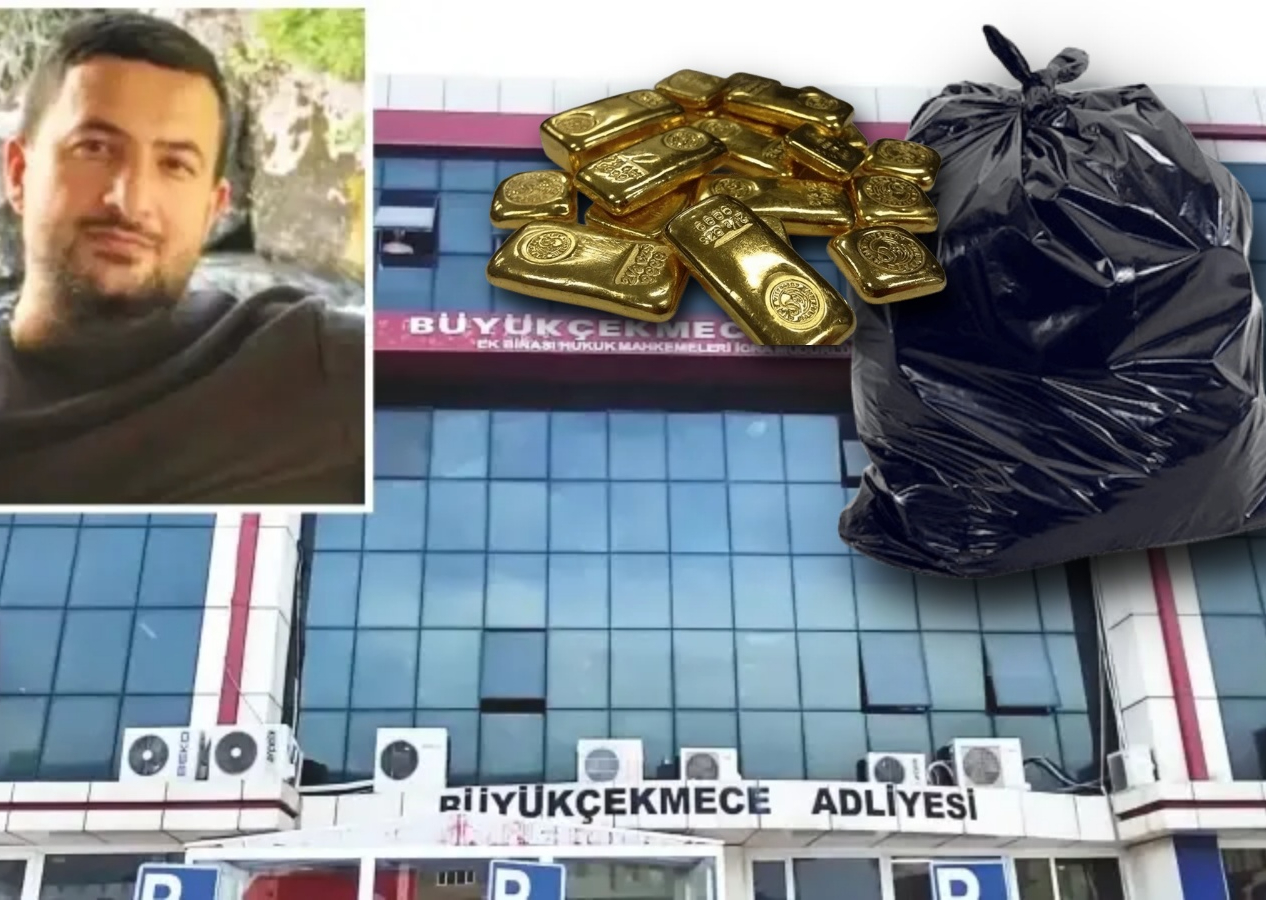 Büyükçekmece Adliyesi'ndeki 25 kilo altın kaçırma skandalının detayları ortaya çıktı! Katip Erdal Timurtaş 154 milyonu çöp poşetine doldurmuş...