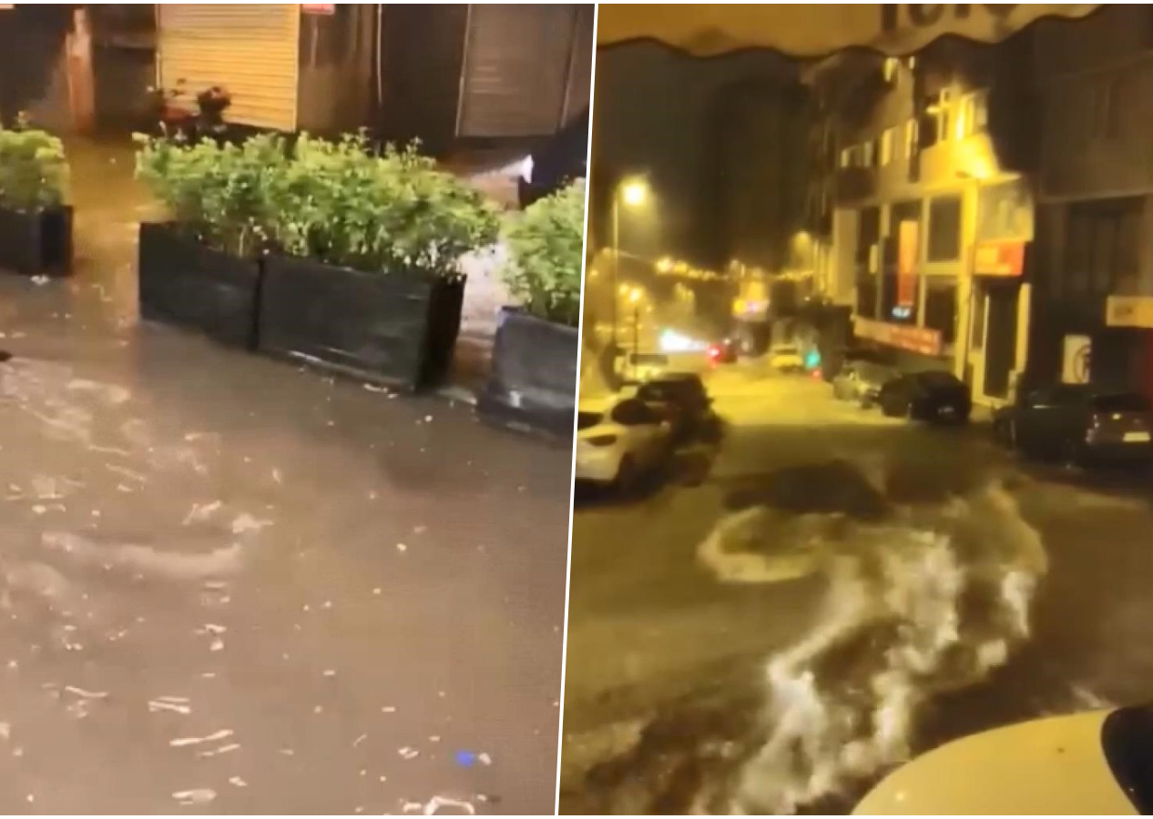İstanbul'da şiddetli yağış hayatı felç etti! İş yerlerini su bastı, cadde ve sokaklar göle döndü, araçlar ilerlemekte güçlük çekti
