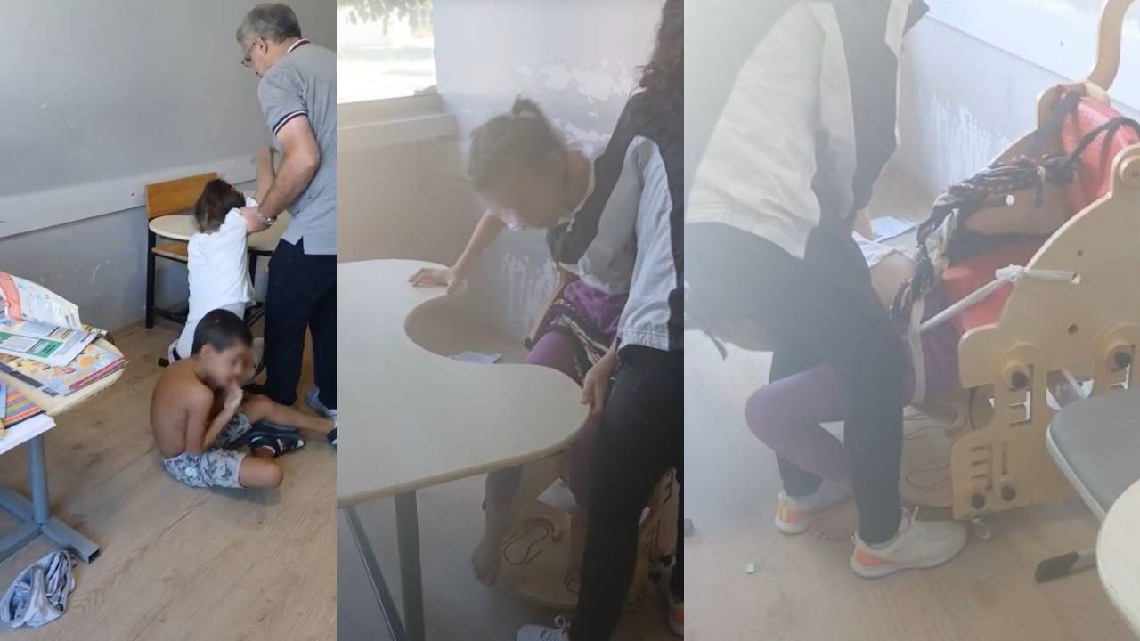 İnsanlıktan utandıran görüntüler! “Eğitim” değil işkence: Otizmli öğrencileri bağlayıp ders yaptılar