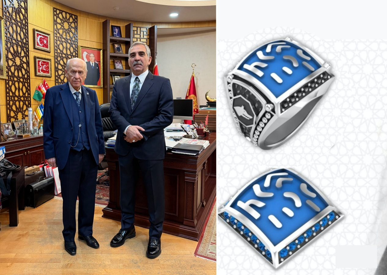 Devlet Bahçeli’nin yeni yüzüğünün sırrı! İlk kez ortaya çıktı... Kurt başlı yüzükteki semboller neyi anlatıyor?
