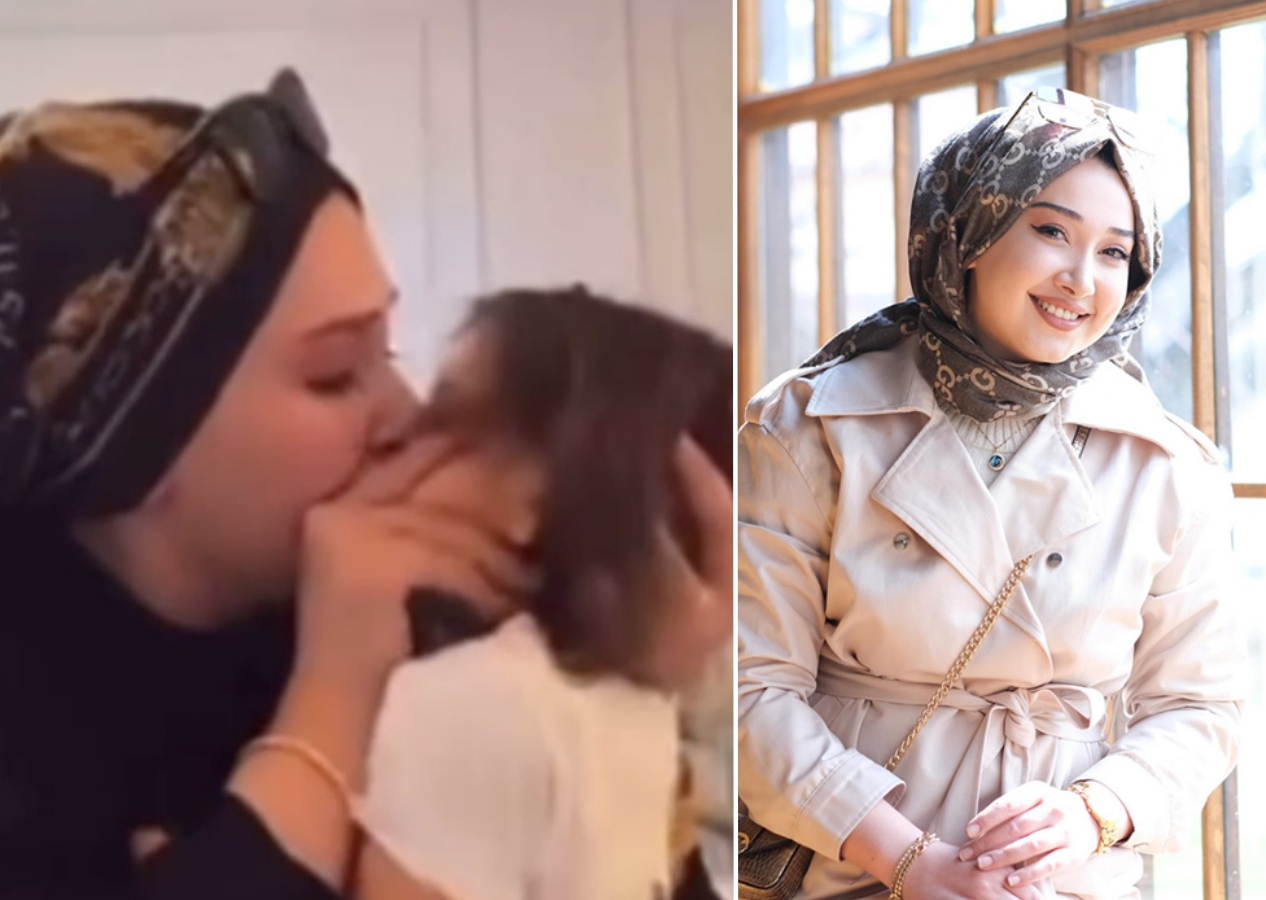 Fenomen Emure skandalı! Emine Şahin'in küçük kızı dudaklarından öptüğü video büyük tepki çekti: Bakanlık ve emniyete çağrı yapılıyor