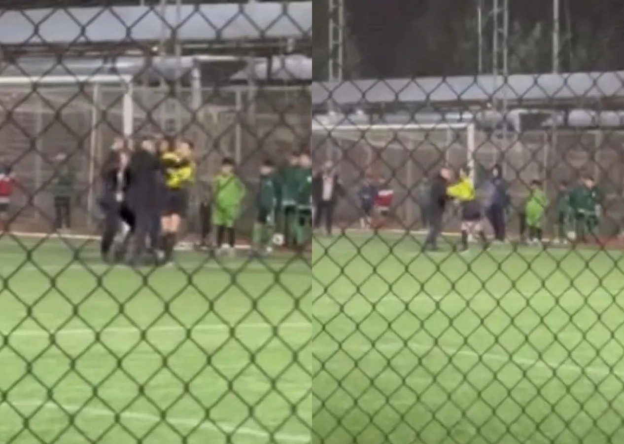 Kocaeli'de U12 maçında büyük skandal: Kadın hakeme antrenör saldırısı!