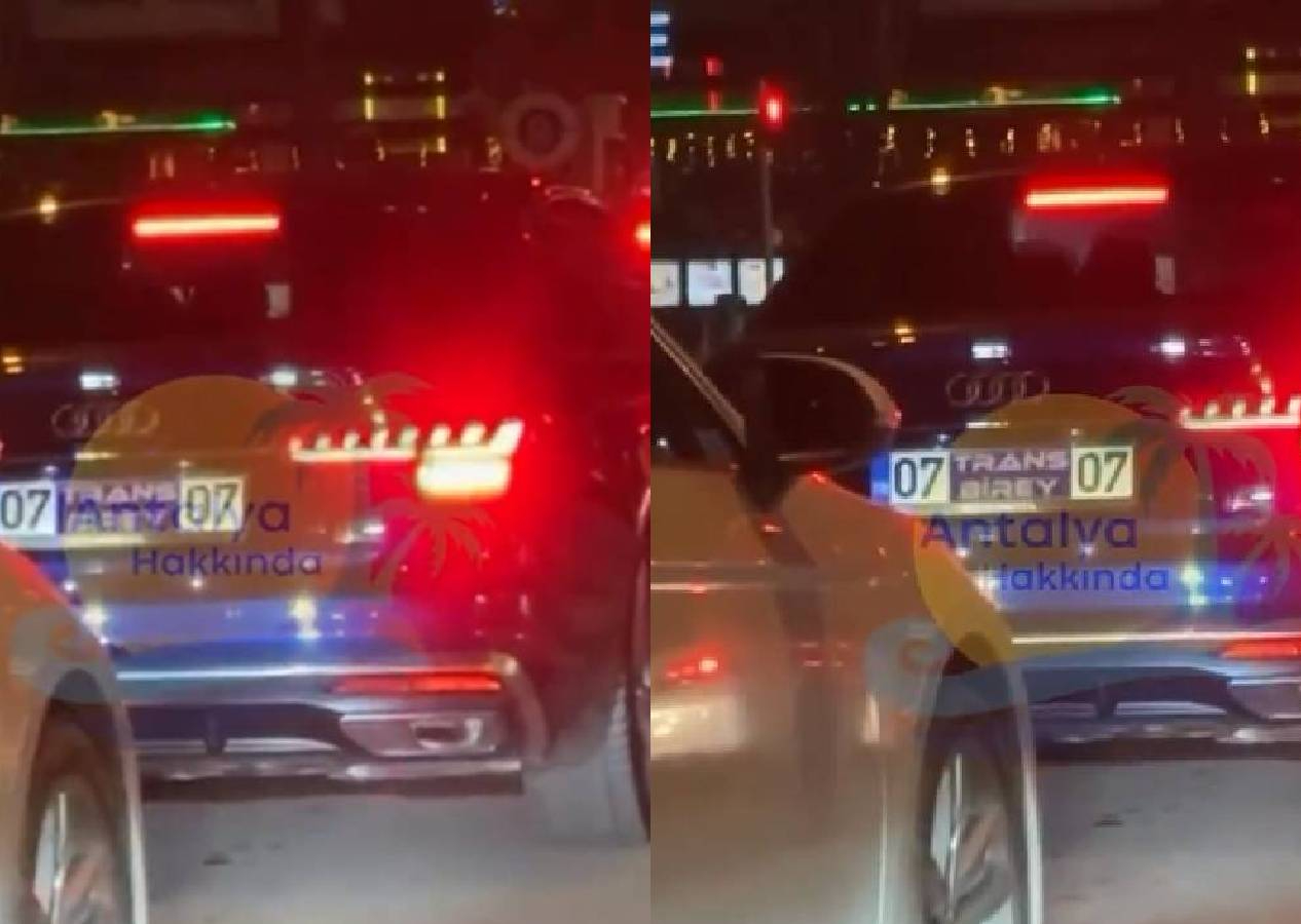 Türkiye bunu da gördü... Antalya’da 'trans' plakalı araba gündeme bomba gibi düştü