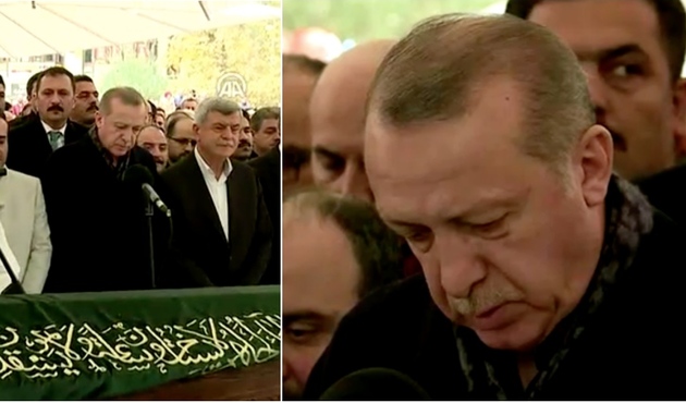 Cumhurbaşkanı Erdoğan okul arkadaşı Nebi Güdük'ü son yolculuğuna uğurladı