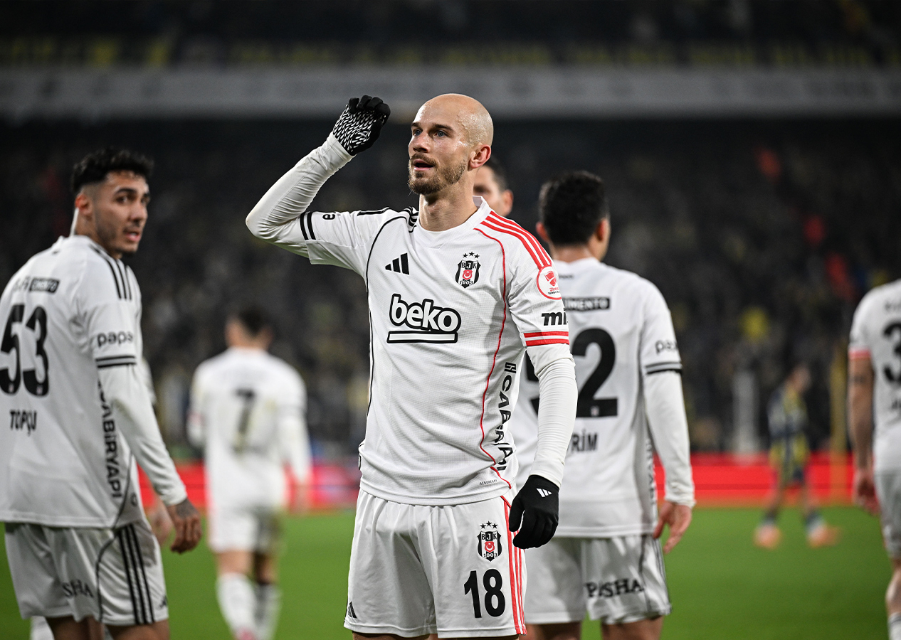 Beşiktaş 90'da attığı golle Fenerbahçe'yi yendi