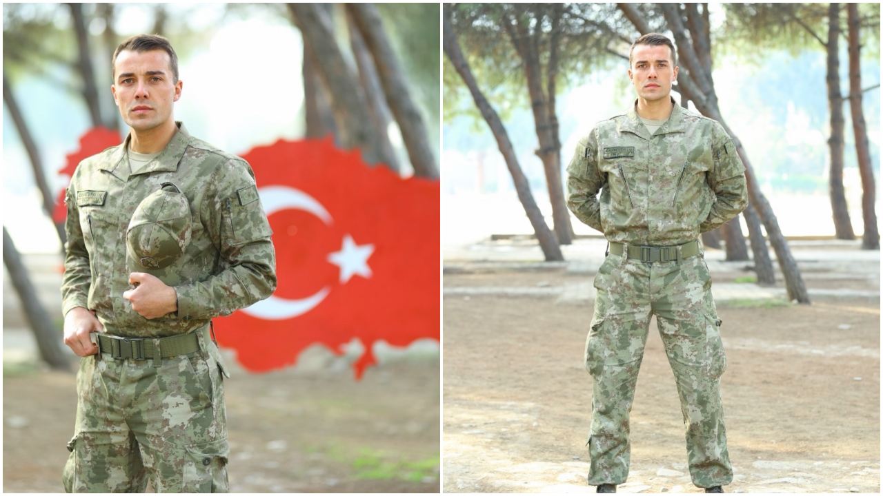 Cemal Can Canseven, vatani görevini tamamladı! İşte üniformalı askerlik pozları