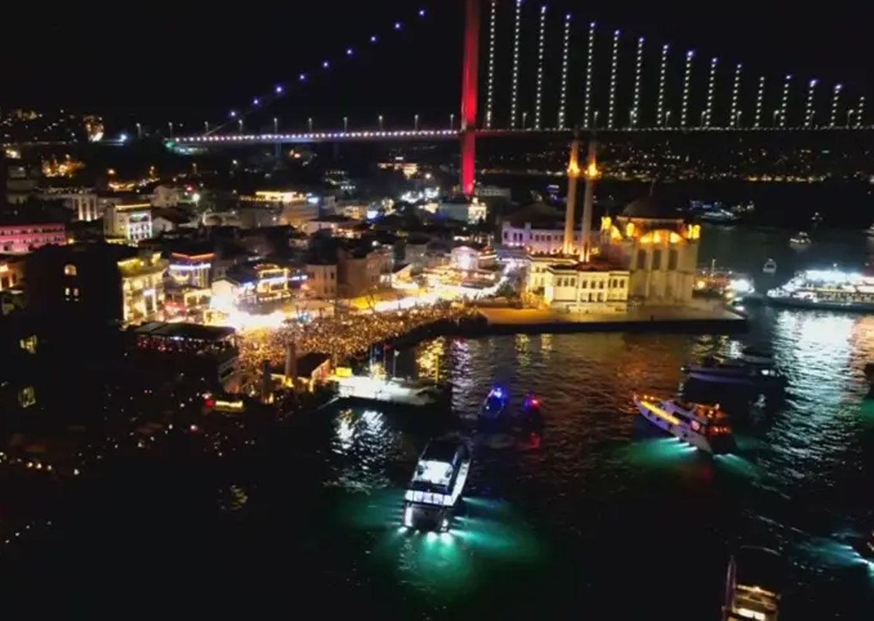 İstanbul'da yeni yıl coşkuyla karşılandı!