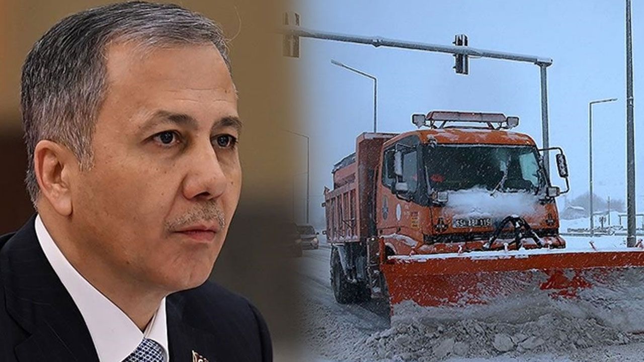 Bakan Yerlikaya'dan karla mücadele açıklaması: 42 bin 143 personel görev başında