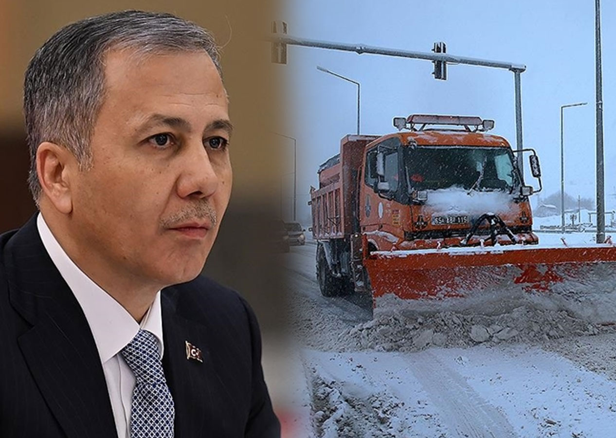 Bakan Yerlikaya'dan karla mücadele açıklaması: 42 bin 143 personel görev başında