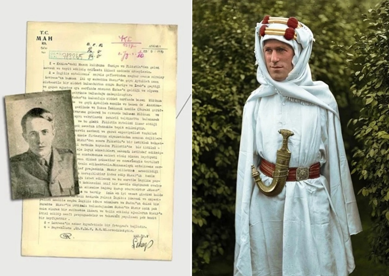 MİT, Arabistanlı Lawrence hakkında istihbarat belgesini paylaştı! "Bazen Müslüman hocası kıyafetinde, bazen de Musevi haham şeklinde zehirli telkinatlarda bulundu"
