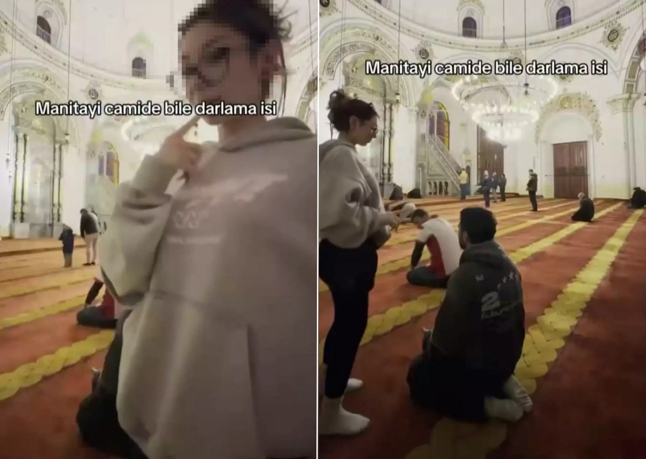 Camide uygunsuz görüntüler tepki çekti: Aziziye Camisi’ndeki paylaşım için soruşturma başlatıldı