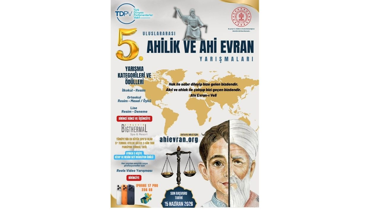 Gençler ahilik mirasını sanatla yaşatıyor! 5. uluslararası Ahilik ve Ahi Evran Yarışmaları başvuruları başladı